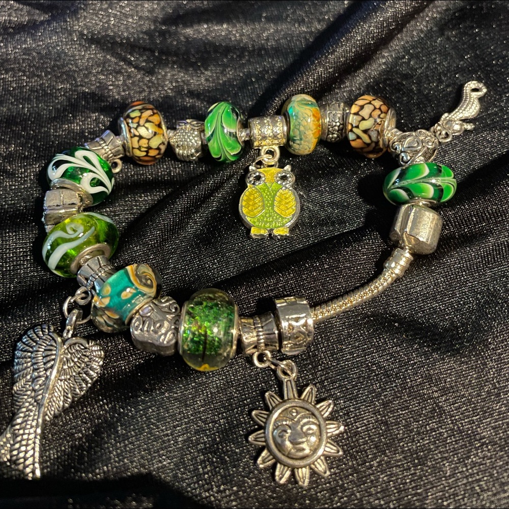 MURANO GLASS & 925 SILVER BRACELET!